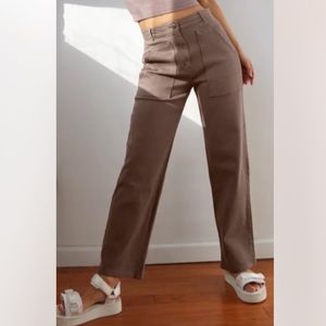 Wilfred Brown High-Waisted Pants